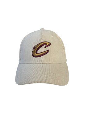 Cleveland Cavaliers Corduroy Baseball Cap Hat Adjustable Strapback OS Cream